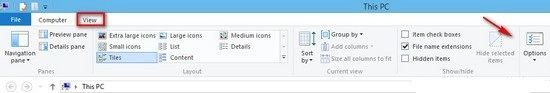 Cách hiện file ẩn trên windows 8 - 3