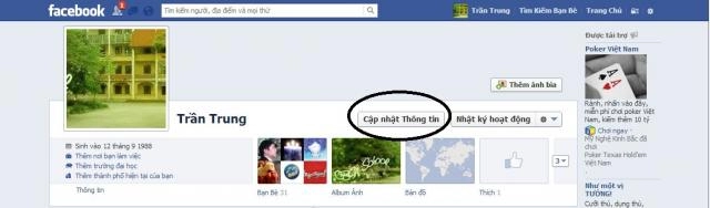 Cách thiết lập thông báo kết hôn trên facebook - 2