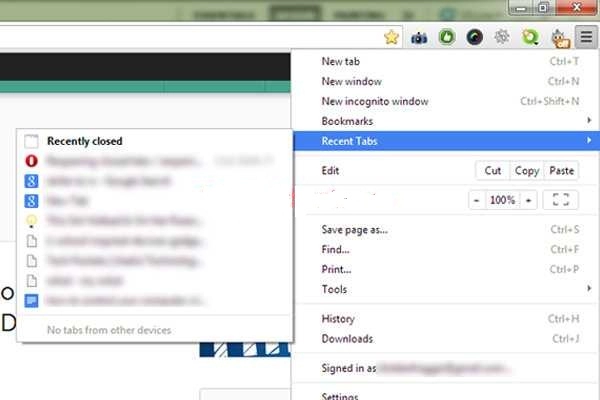 Mở lại tab đã đóng trên chrome firefox và ie - 2