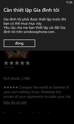 Thiết lập gia đình tôi trên windows phone khi tải ứng dụng - 2