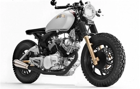 Yamaha virago tuyệt vời khi kết hợp 2 phong cách cafe và bobber - 1