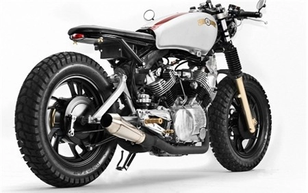 Yamaha virago tuyệt vời khi kết hợp 2 phong cách cafe và bobber - 5