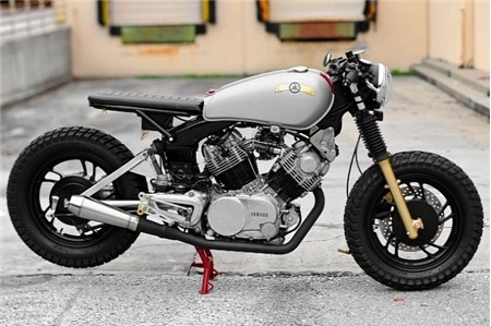 Yamaha virago tuyệt vời khi kết hợp 2 phong cách cafe và bobber - 9