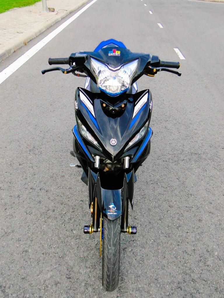 Exciter xanh đen độ đơn giản của biker miền tây - 3