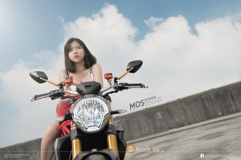 Ducati monster 1200s độ chất lừ bên cạnh cô nàng cá tính - 13