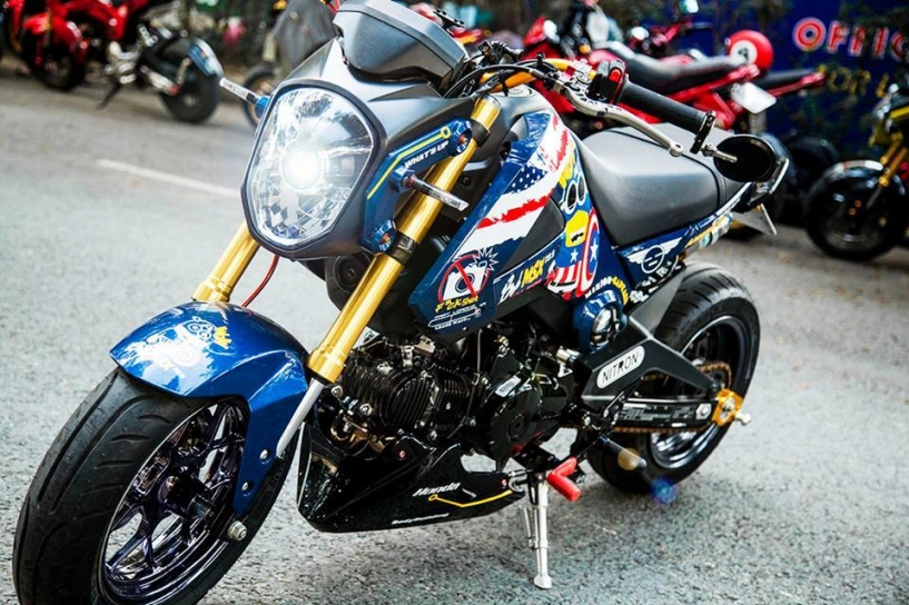 Honda msx độ phong cách captain america với loạt đồ chơi hàng hiệu - 6