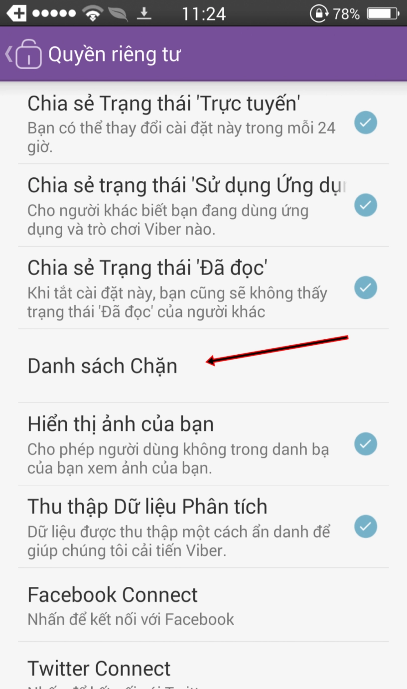 Hướng dẫn chặn tin nhắn rác trên viber - 7