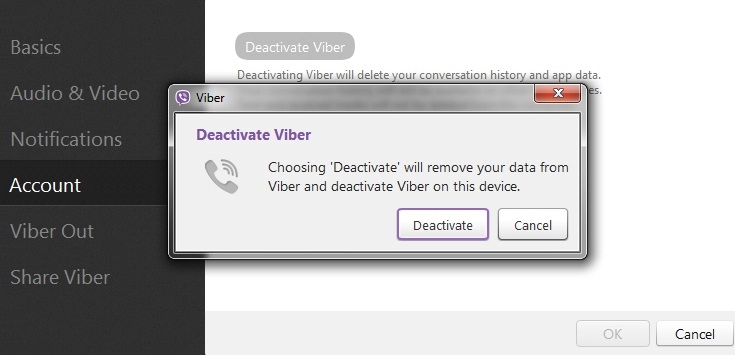 Làm thế nào thoát tai khoan viber trên máy tính windows - 3