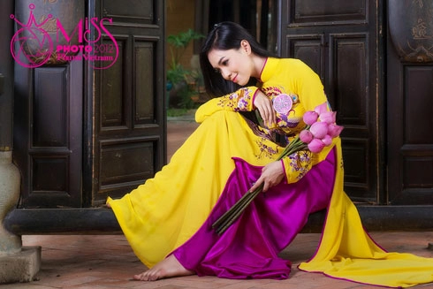 Người đẹp miss photo duyên dáng với áo dài - 11