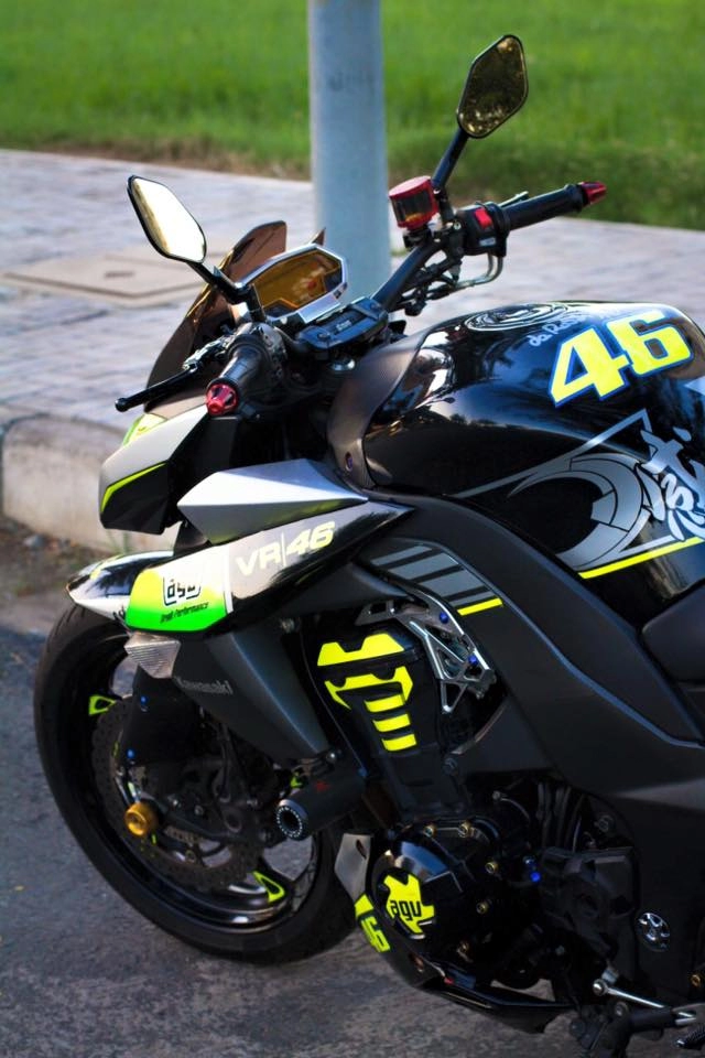 Siêu nakedbike thần thánh kawa z1000 phong cách vr46 - 2