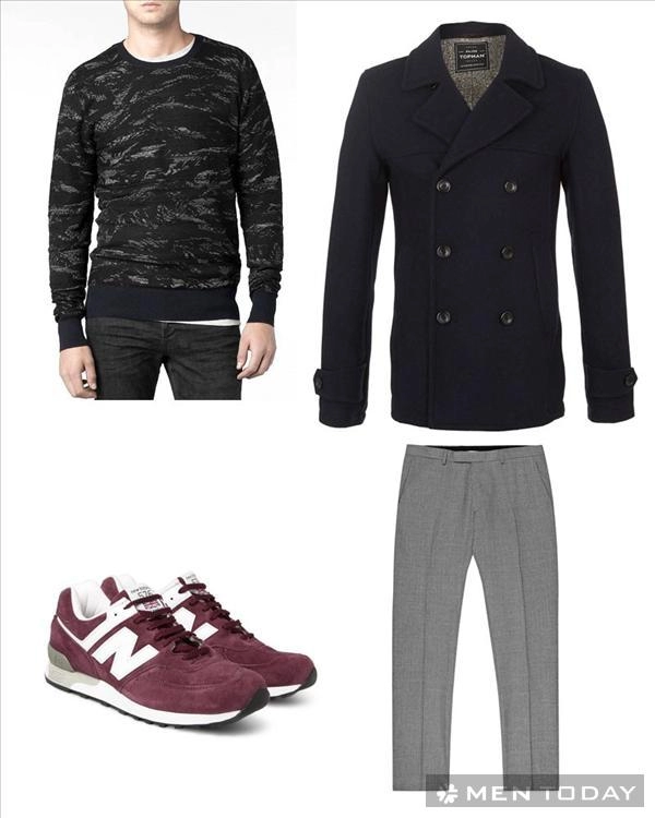 Pea coat và 4 cách phối đồ nam mùa đông 2013 - 4