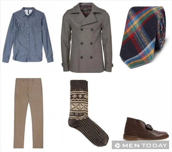 Pea coat và 4 cách phối đồ nam mùa đông 2013 - 6