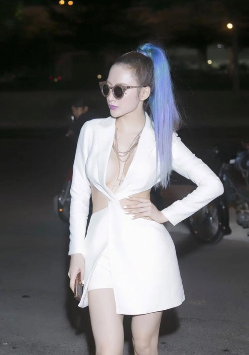 Đầu mùa sao việt mê mệt tóc màu tím - 4
