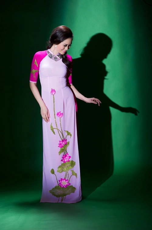 Hh đàm lưu ly duyên dáng áo dài tuổi 40 - 5