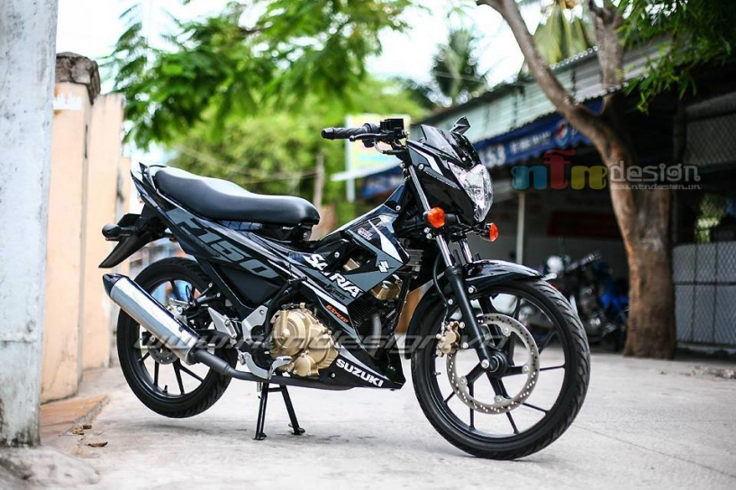 Lên tem satria f150 fi cho suzuki raider cực ngầu - 2