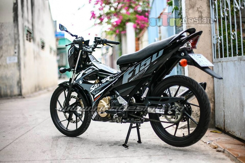 Lên tem satria f150 fi cho suzuki raider cực ngầu - 3