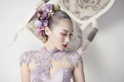 Siêu mẫu khánh ngọc diện áo cưới kiêu sa - 2