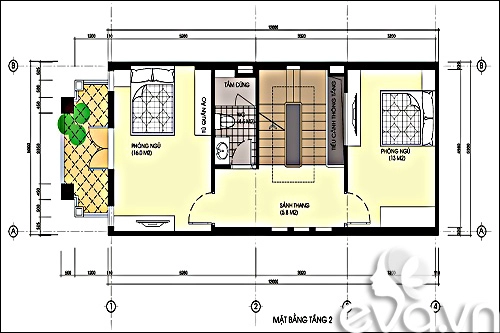 Xây 60m2 nhà phố nổi trội ở bắc ninh - 2