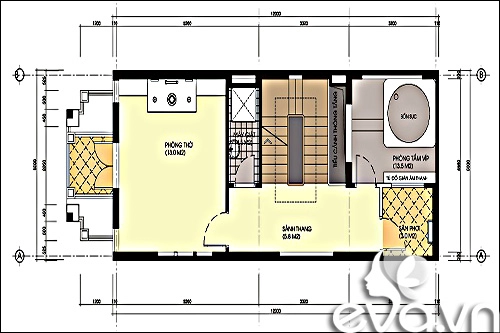 Xây 60m2 nhà phố nổi trội ở bắc ninh - 3