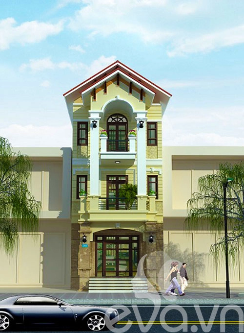 Xây 60m2 nhà phố nổi trội ở bắc ninh - 5