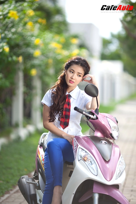 Kymco candy 50 so dáng cùng hot girl linh napie - 18