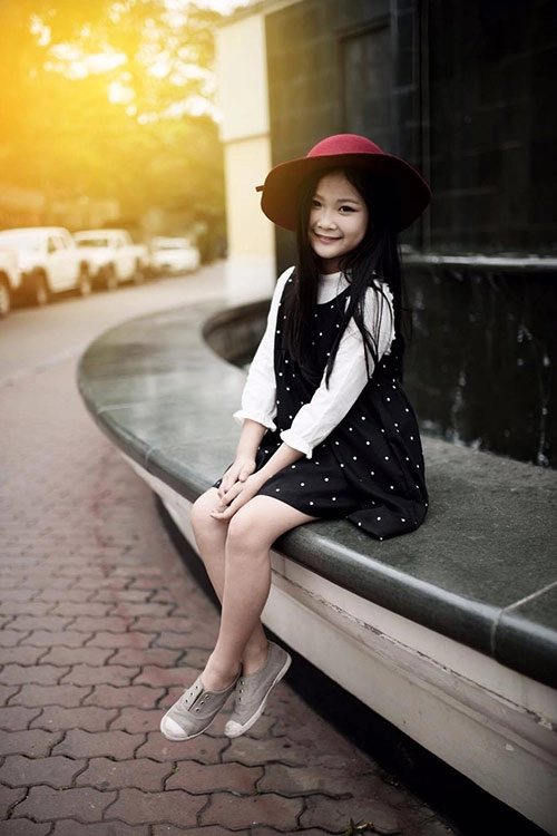ngất ngây bé gái hà nội 8 tuổi xinh như hotgirl đàn chị - 6