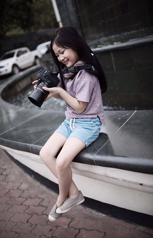 ngất ngây bé gái hà nội 8 tuổi xinh như hotgirl đàn chị - 10