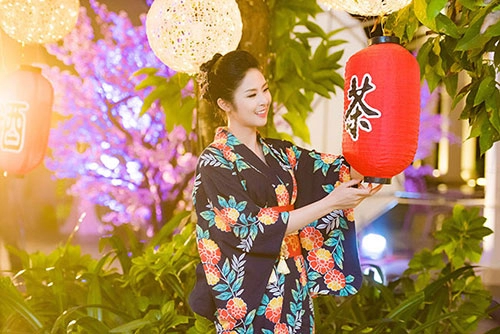 Ngọc hân tú anh hóa thiếu nữ nhật bản xinh đẹp - 9
