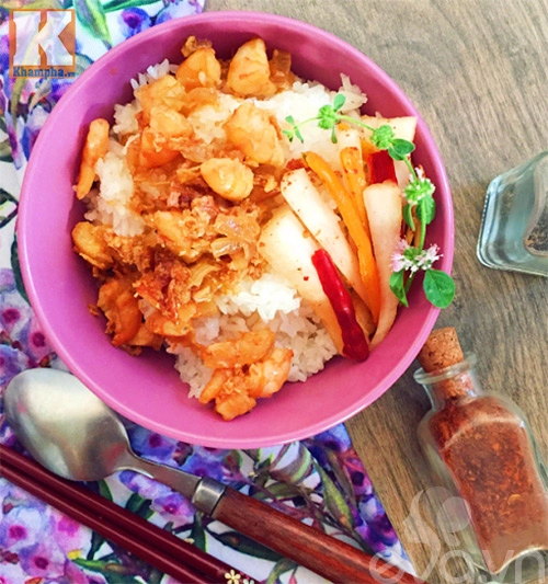 Ngon mê xôi rưới tôm hành - 9