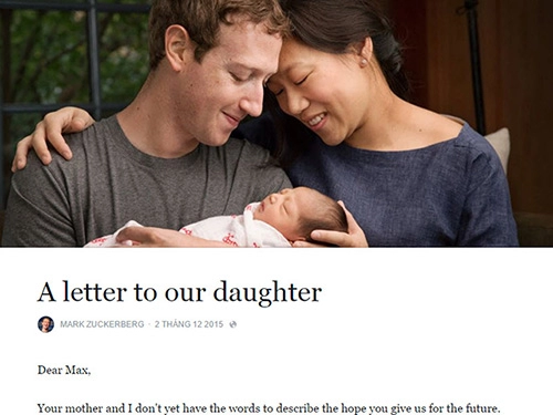 Ông trùm facebook giãi bày lý do cho đi 99 tài sản với con gái - 1