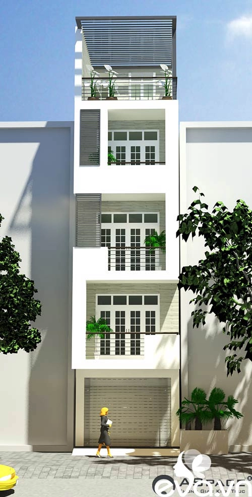 Thiết kế nhà ở kết hợp cho thuê trên đất 72m2 - 8