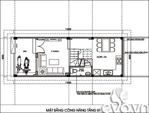 Tư vấn xây nhà ống 44m2 xinh xắn - 1