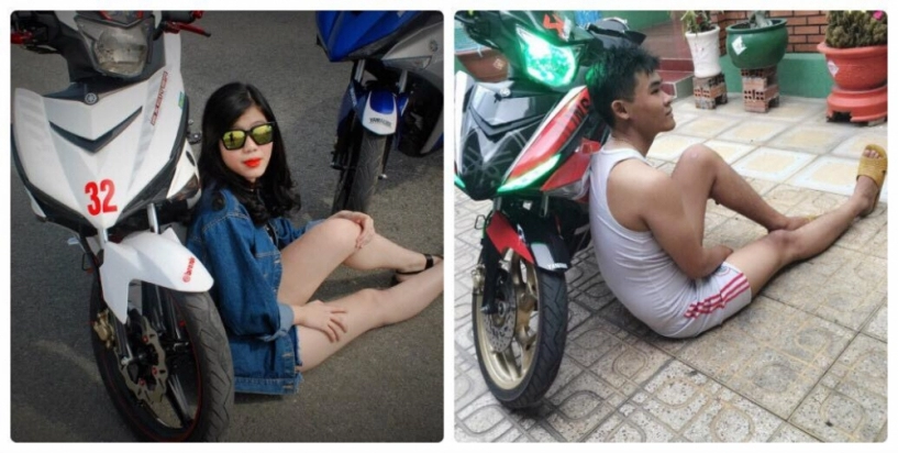 Vài hình ảnh cosplay vui trên exciter 150 vớichủ xe - 2