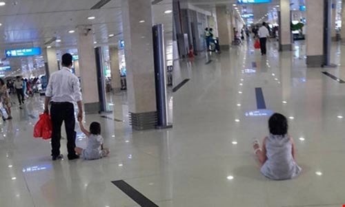 Xác minh tin bé gái bị bạo hành ở sân bay tân sơn nhất - 1