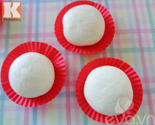 Bánh bao nhân đậu đỏ trứng muối siêu hấp dẫn - 8