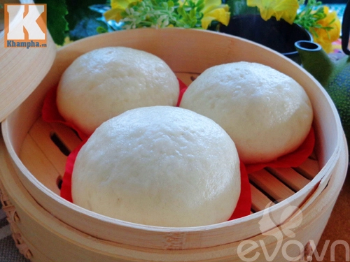 Bánh bao nhân đậu đỏ trứng muối siêu hấp dẫn - 9