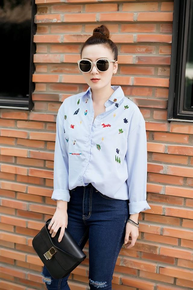 Cặp chị em sành điệu nhất việt nam mách cách che bụng mỡ hiệu quả từ váy áo giá rẻ - 7