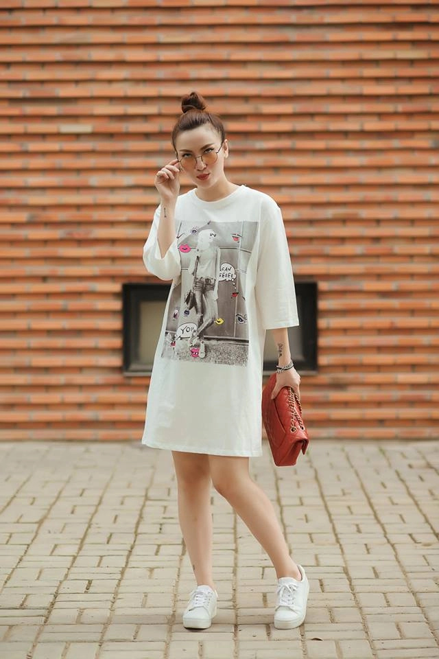 Cặp chị em sành điệu nhất việt nam mách cách che bụng mỡ hiệu quả từ váy áo giá rẻ - 8