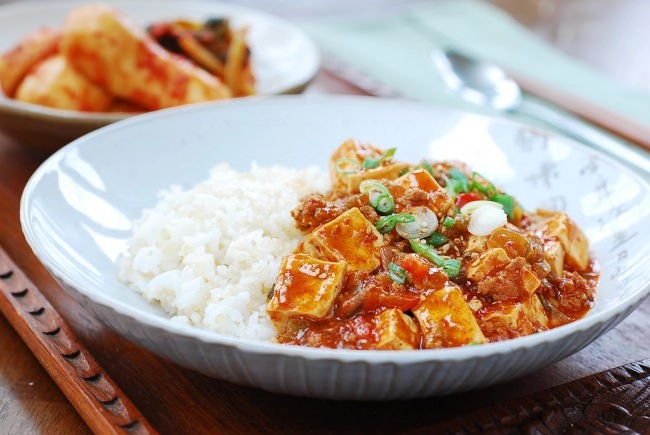 Đậu phụ sốt thịt cay kiểu hàn trôi cơm vô cùng - 1