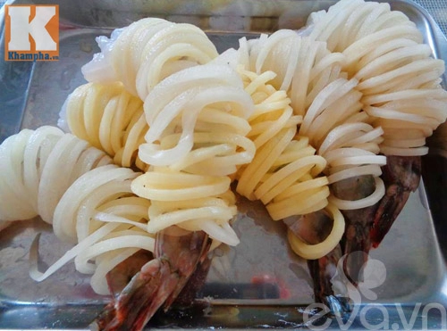 Khoai tây cuộn tôm món ngon đãi khách - 5