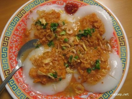 Bánh bèo nhân ướt miền trung