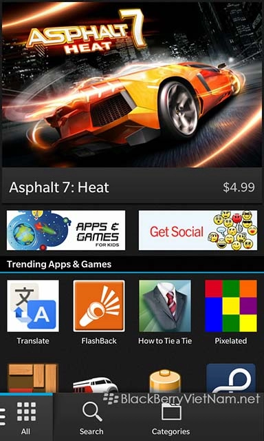 Cách cài đặt ứng dụng cho blackberry 10