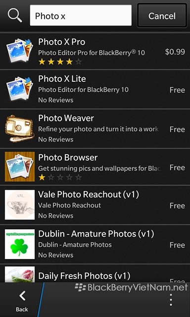 Cách cài đặt ứng dụng cho blackberry 10