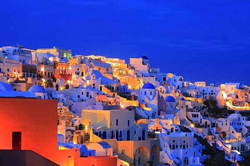 Chiêm ngưỡng nắng vàng - biển xanh santorini