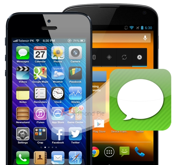 Chuyển sms từ iphone sang android