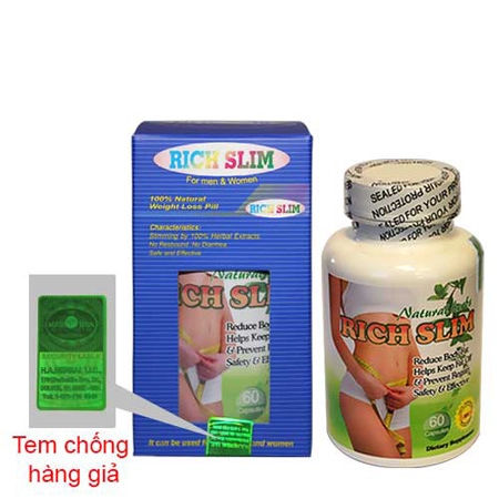 đặc trị mỡ thừa với rich slim