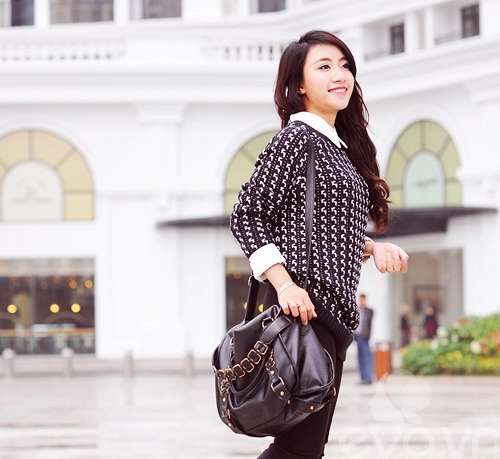 Dễ dàng mặc đẹp mà ấm cùng len oversized