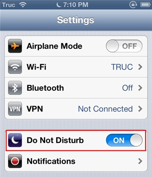 do not disturb tính năng bạn nên biết trên iphone