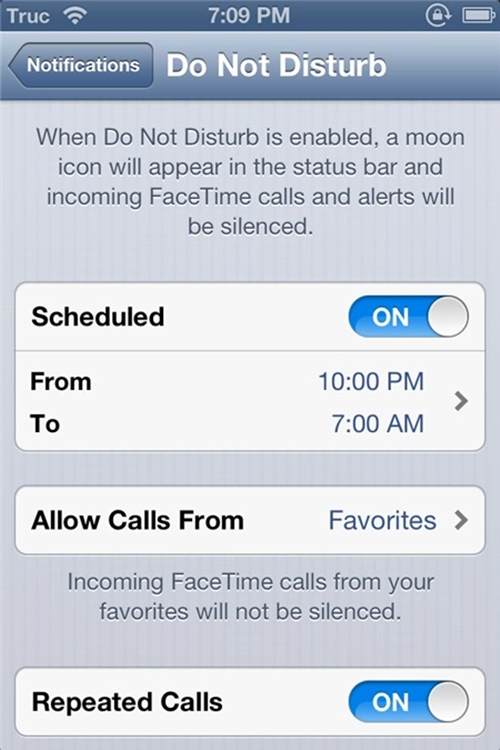 do not disturb tính năng bạn nên biết trên iphone