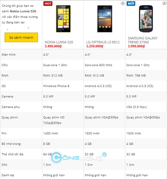 Đừng mua gì cả hãy mua lumia 520